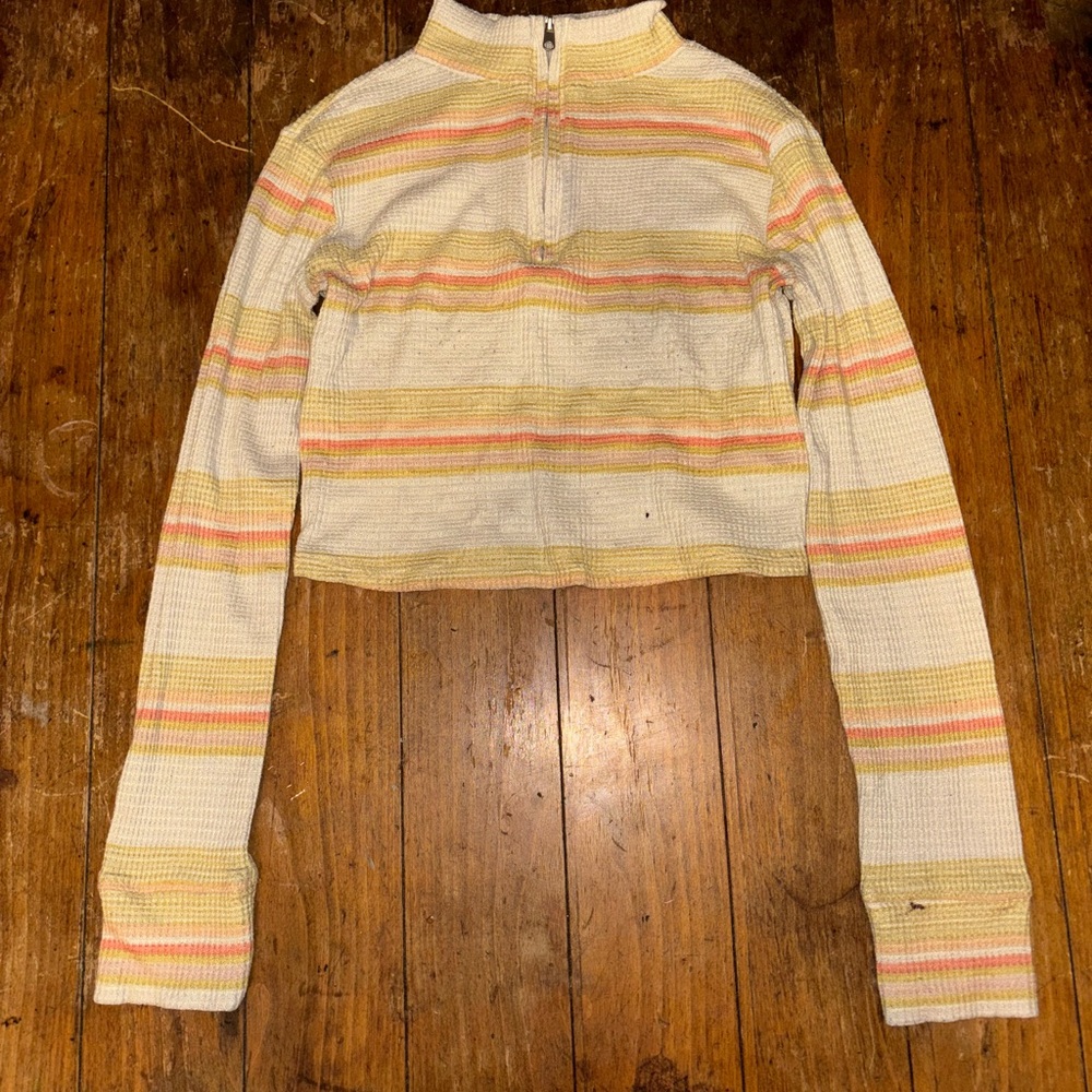 SO Women's Striped Jacket - Yellow and Pink